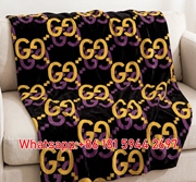 Gucci Throw Blankets GG Square Blanket – Bold Yellow & Purple GGJY (16)